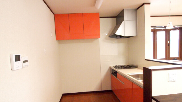 アパート内観、キッチンの写真