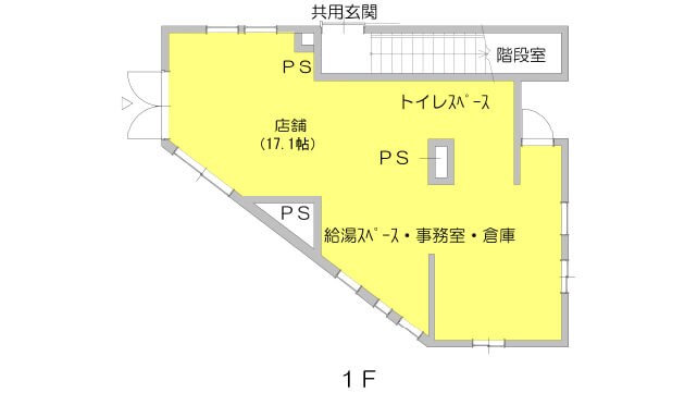 アパートの１階間取り図