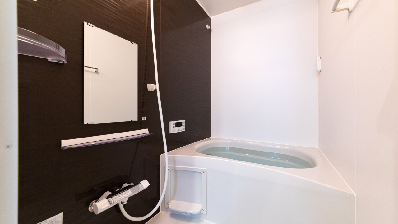 アパート内観、浴室の写真