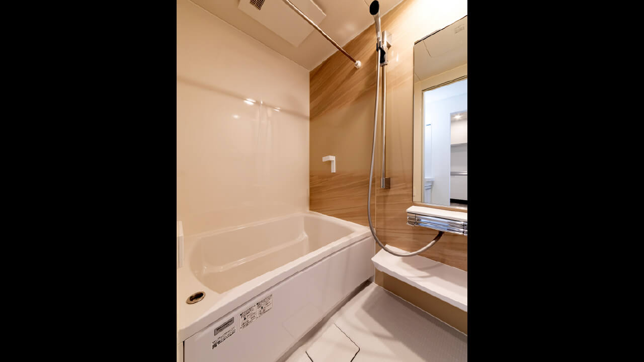 アパート内観、浴室の写真